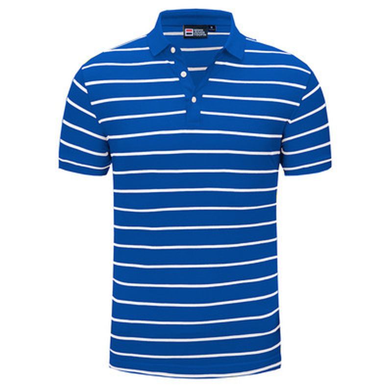 Casual Pikétröja Randig Lapel Kortärmad T-shirt