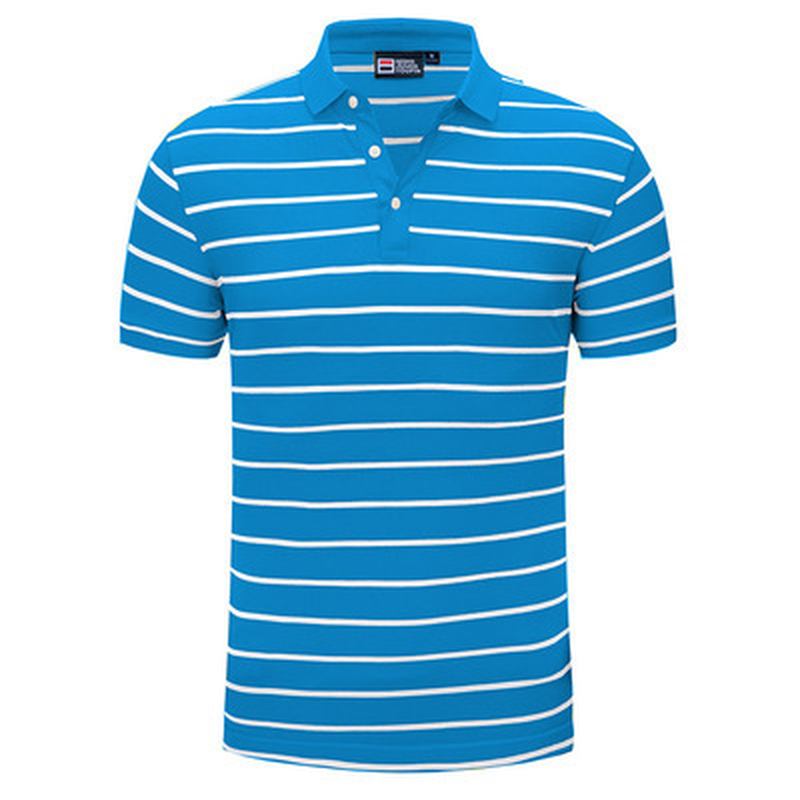 Casual Pikétröja Randig Lapel Kortärmad T-shirt