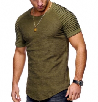 Casual T-tröjor För Mänträningsoverall Herr Casual T-shirt