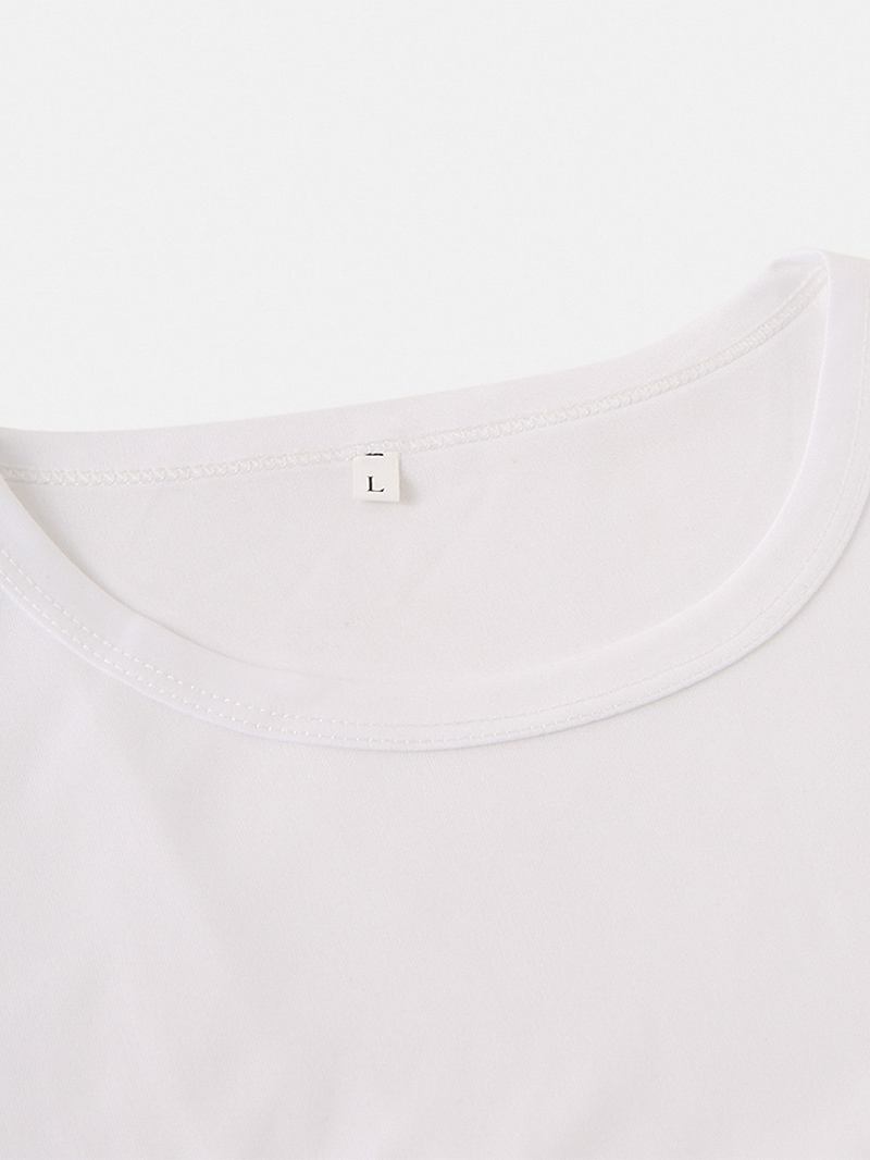 Christmas Herr Design Älgtryck Böjda Fåll Kortärmade T-shirts