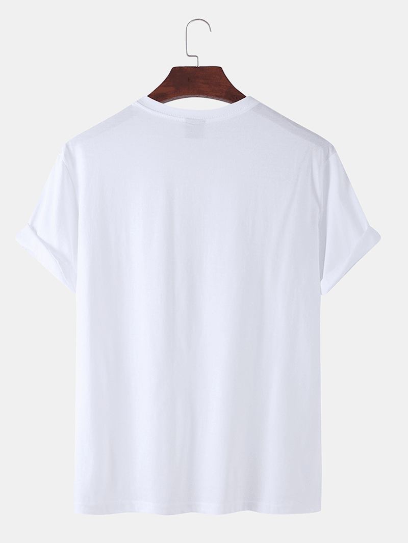 Cotton Designer Lunar Eclipse Med Tryck Andas Kortärmade T-shirts