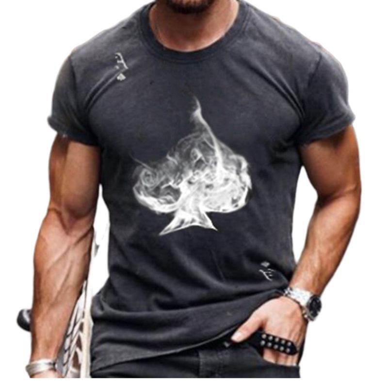 Smoke Poker Of Spades Kortärmad T-shirt