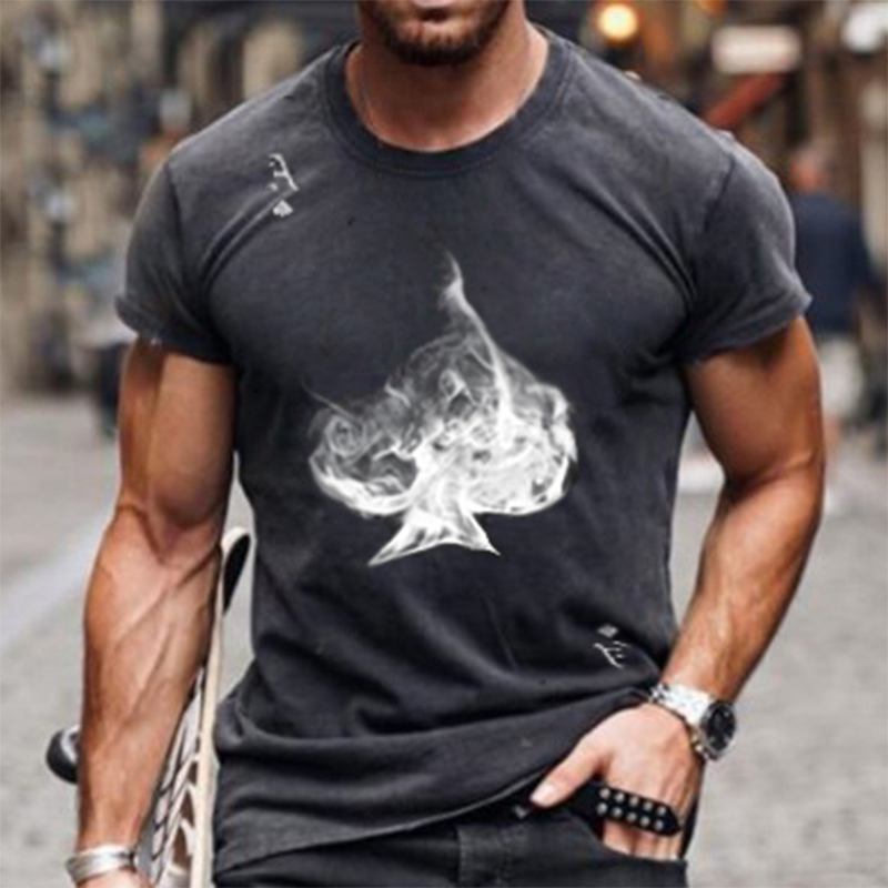 Smoke Poker Of Spades Kortärmad T-shirt
