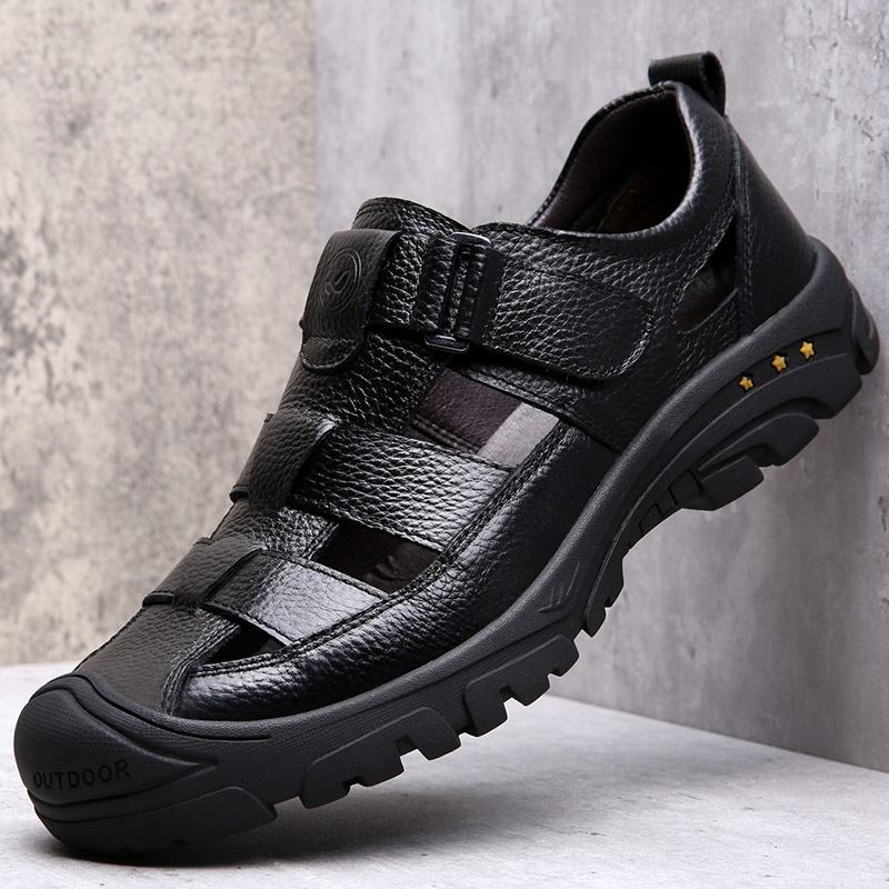 Koskinn För Män Andas Ihålig Mjuk Botten Halkfri Stängd Tå Casual Sandaler