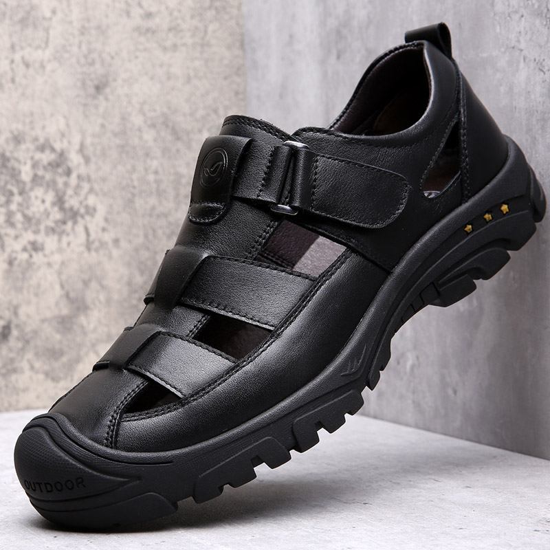 Koskinn För Män Andas Ihålig Mjuk Botten Halkfri Stängd Tå Casual Sandaler