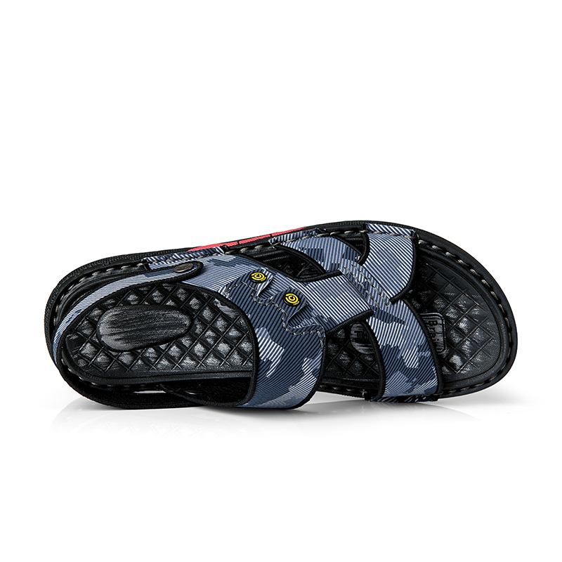 Män Microfiber Läder Tvåvägs Mjuka Halkfria Casual Outdoor Sandaler