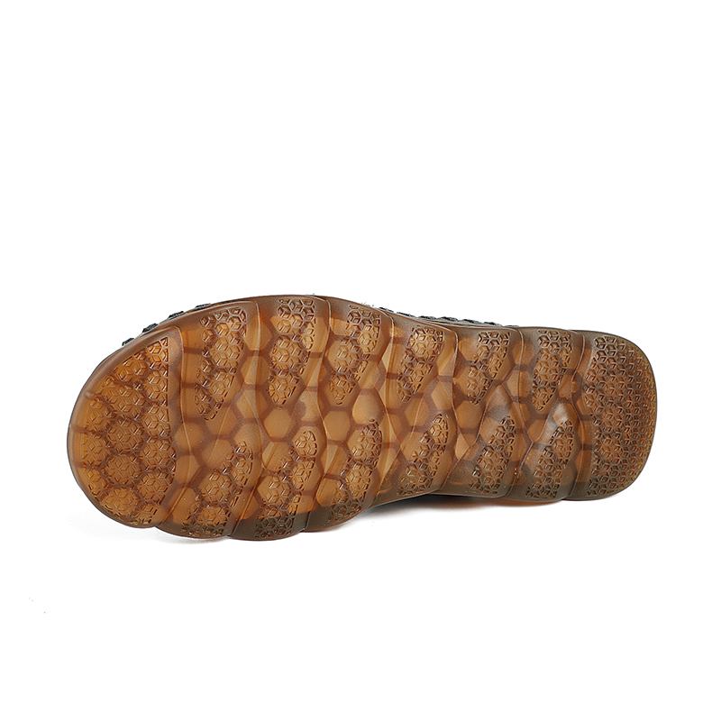 Män Mikrofiber Läder Vattentät Tvåvägs Andas Tå Skyddade Casual Sandaler