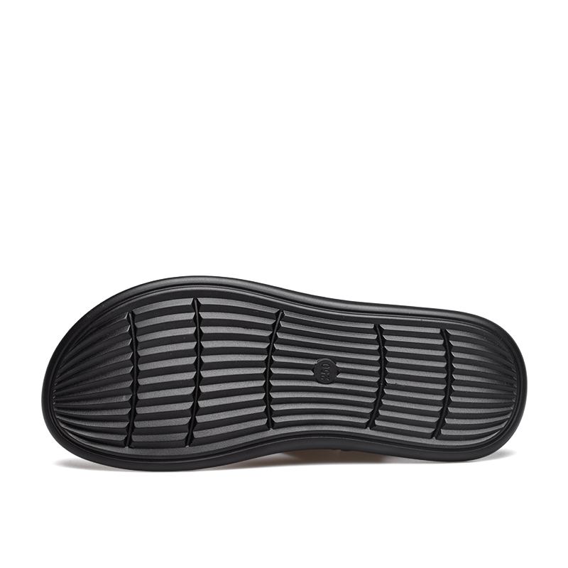 Män Mikrofiber Mjuka Halkfria Två Sätt Klippta Casual Beach Sandaler
