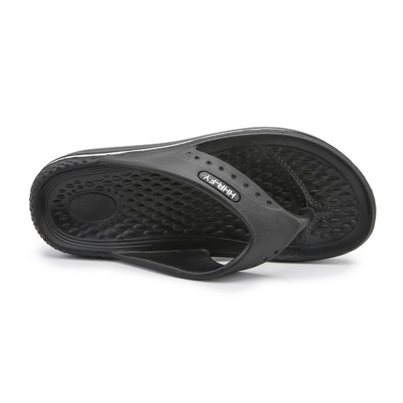 Män Andas Lättvikts Mjuk Botten Solid Beach Flip Flops Casual Tofflor