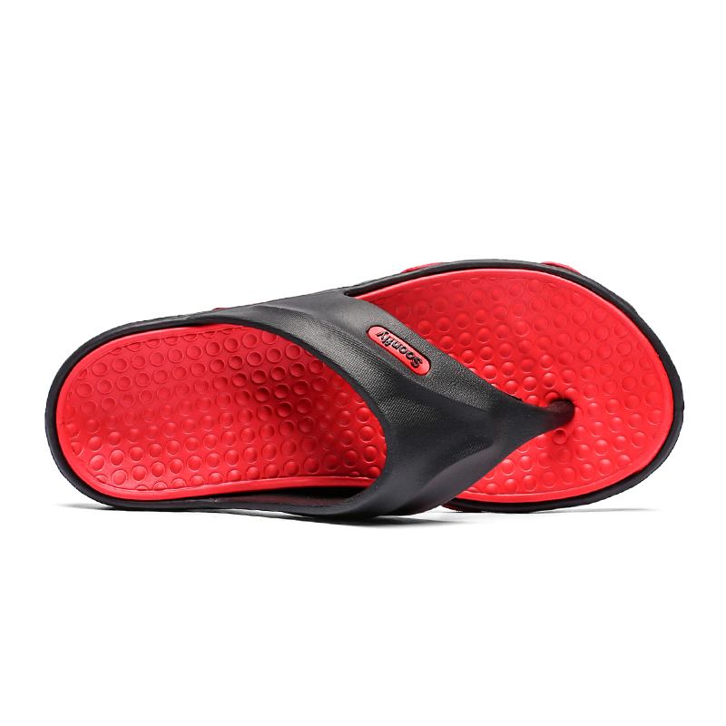 Män Andas Mjuk Botten Halkfria Beach Flip Flops Casual Tofflor