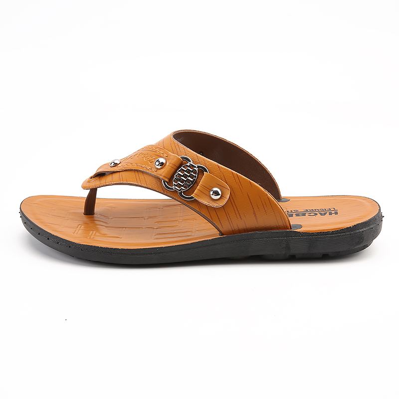 Män Microfiber Andas Mjuk Botten Clip Toe Casual Beach Tofflor