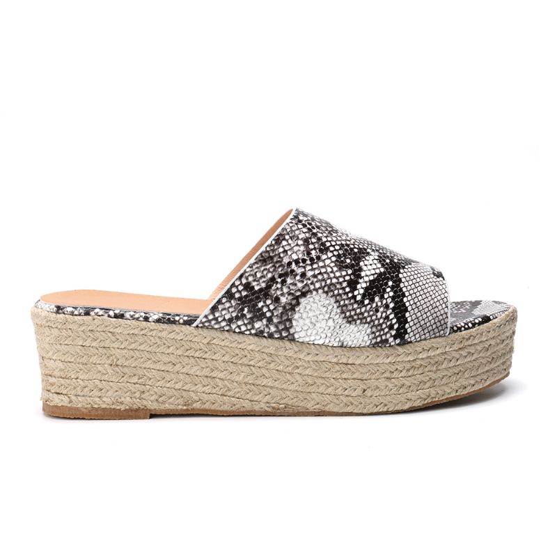 Serpentine Soft Bekväma Runda Tofflor