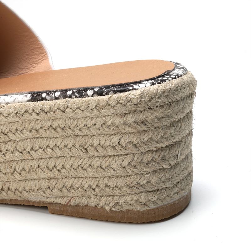 Serpentine Soft Bekväma Runda Tofflor