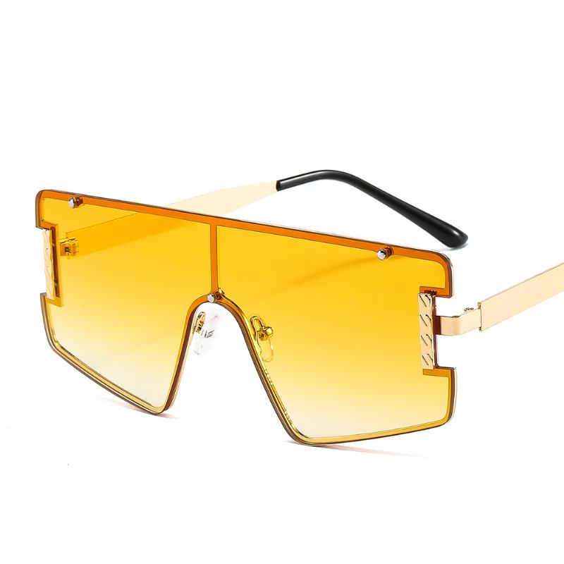 Goggle Pc Gradients Lens Golden Ram Brand Designer High-end Solglasögon
