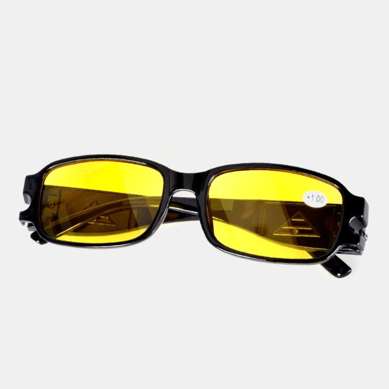 Herr Full Frame Multifunktion Led Night Vision Med Lampa Valuta Detektor Belysning Uv-skydd Solglasögon