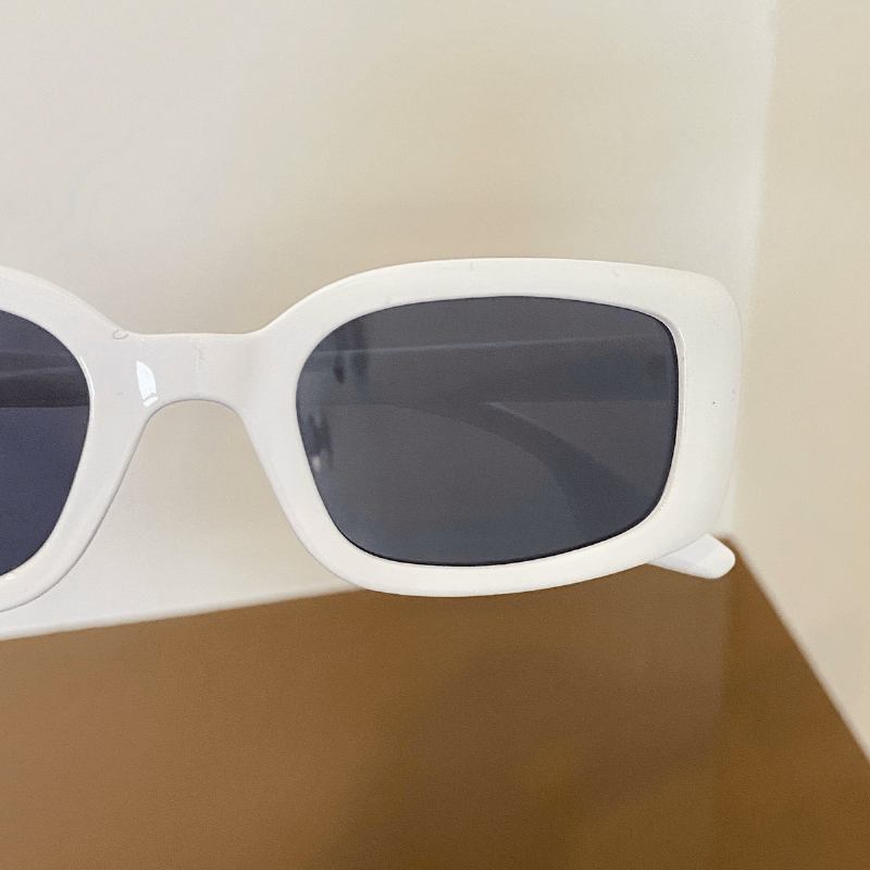 Konkav Form Anti-ultraviolett Retro Small Box Leopard Med Tryck Solglasögon
