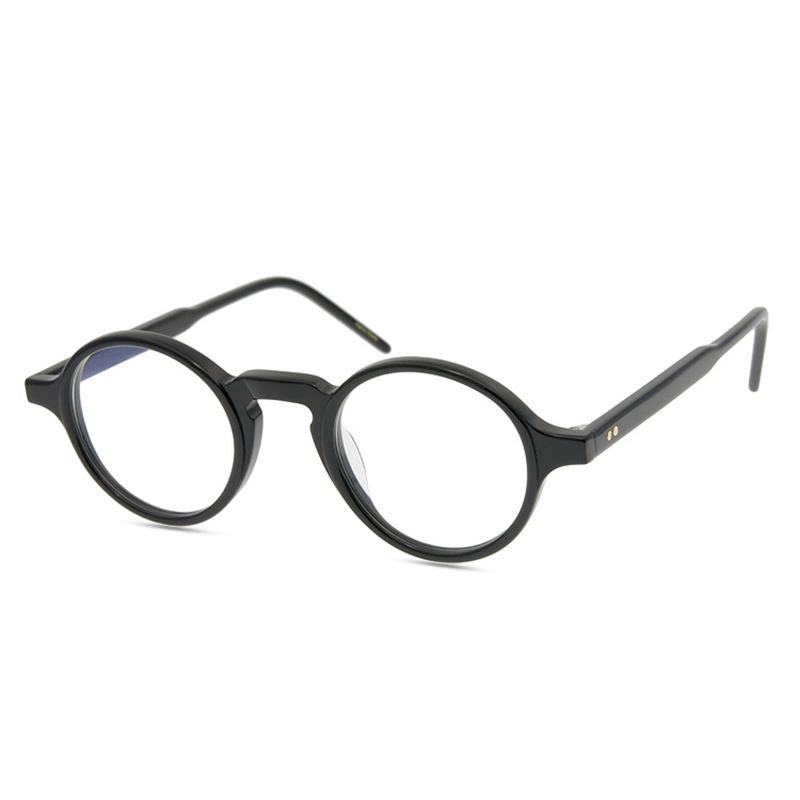 Konst Herr Personlighet Liten Rund Optisk Glasögonbåge Enkel Trend