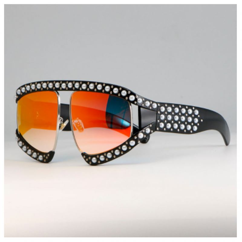 Mode Big Frame Ny Europeisk Och Amerikansk Pearl Inlaid Mirror Frame