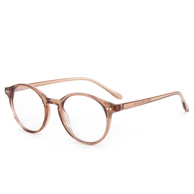 Myopia Bågar Unisex Flat Glasögon Runda Bågar
