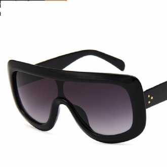 Nya Retro One-piece Solglasögon Trend Big Frame Solglasögon