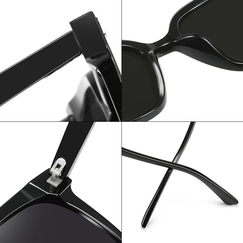 Stor Frame Tr Frame Nylon Lens Solglasögon