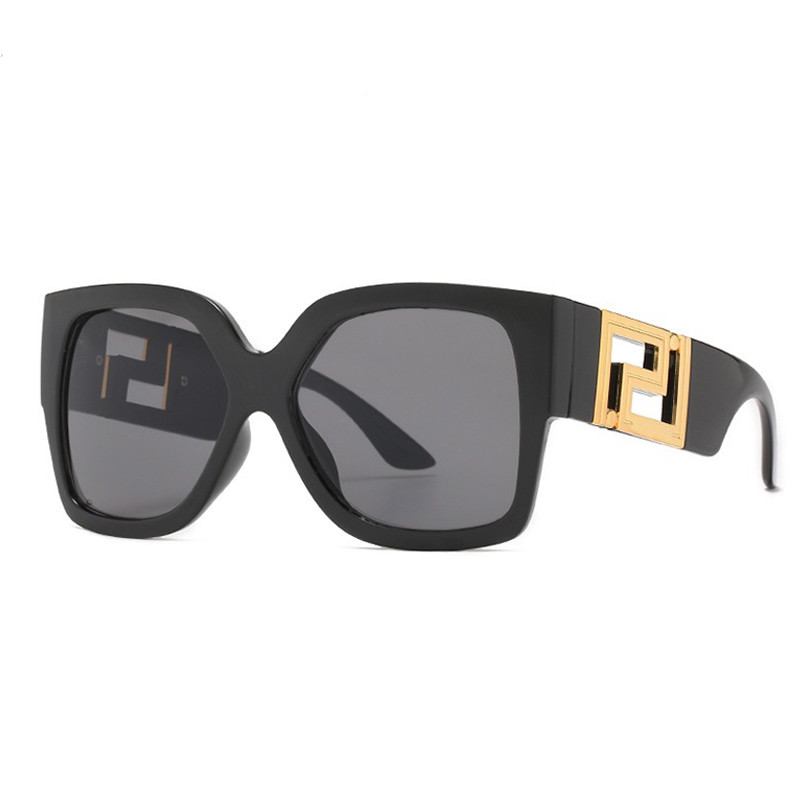 Trendiga Retro Solglasögon Fyrkantiga Bågar Mode Solglasögon