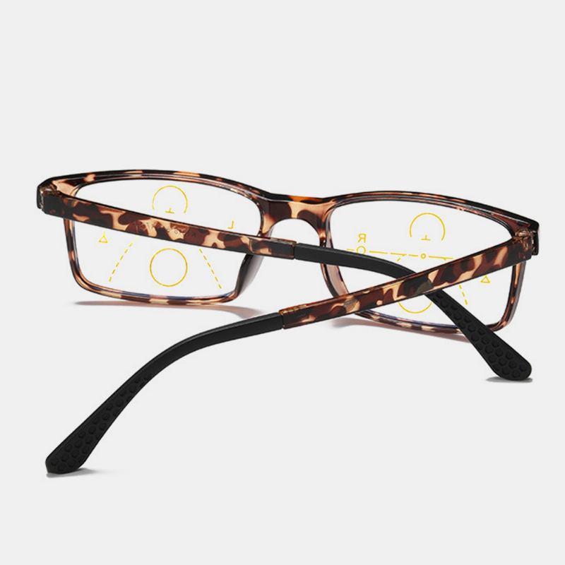 Unisex Anti-blue Light Distance And Near Dual Purpose Multi-focus Zoom Läsglasögon Presbyopiska Glasögon