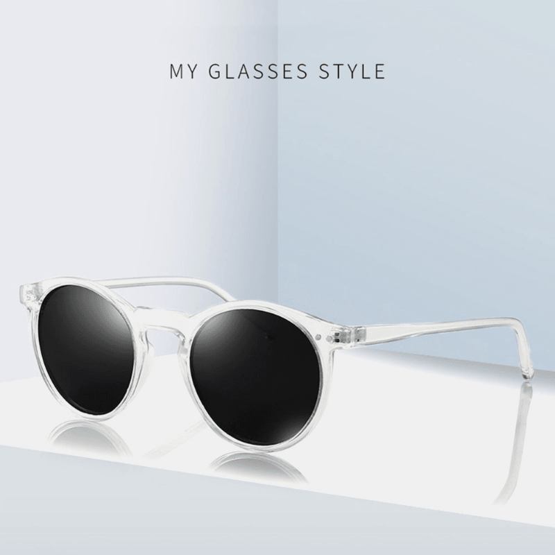 Unisex Gradient Lens Transparent Full Frame Uv-skyddsbelagda Solglasögon