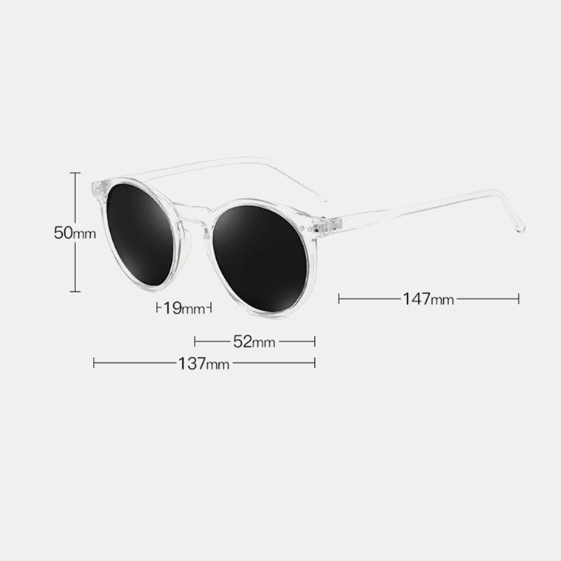 Unisex Gradient Lens Transparent Full Frame Uv-skyddsbelagda Solglasögon