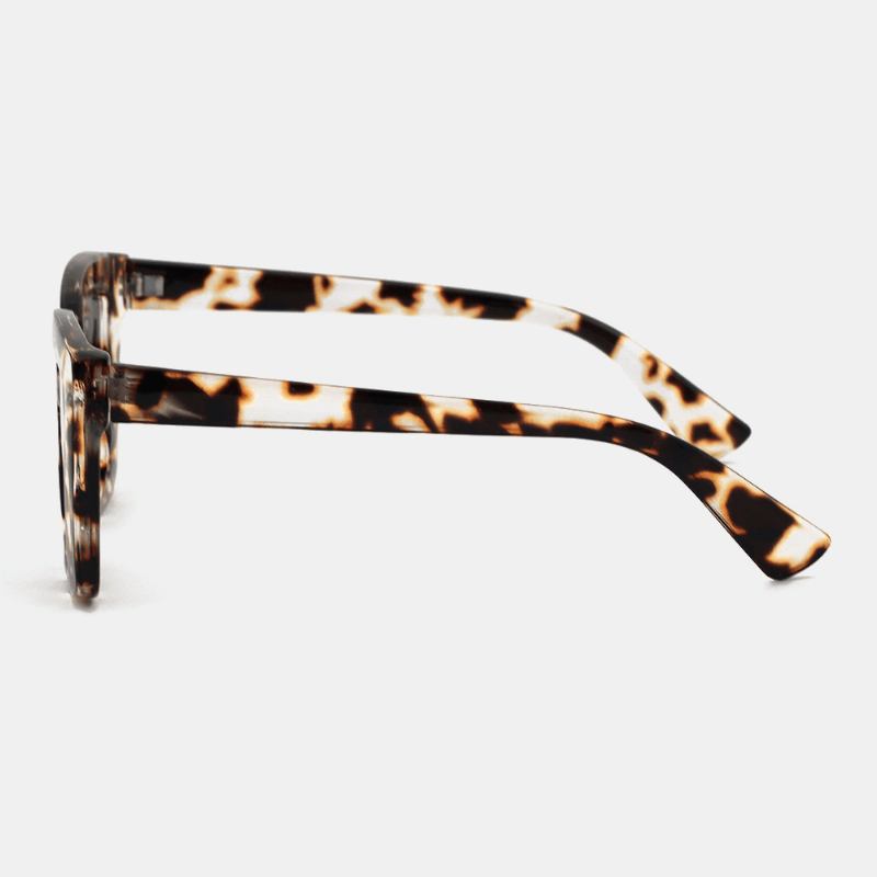 Unisex Leopard Thicken Full Frame Casual Uv-skyddssolglasögon