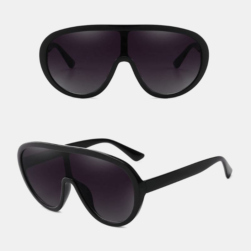 Unisex One-piece Lens Large Full Frame Uv Protection Sunshade Mode Solglasögon