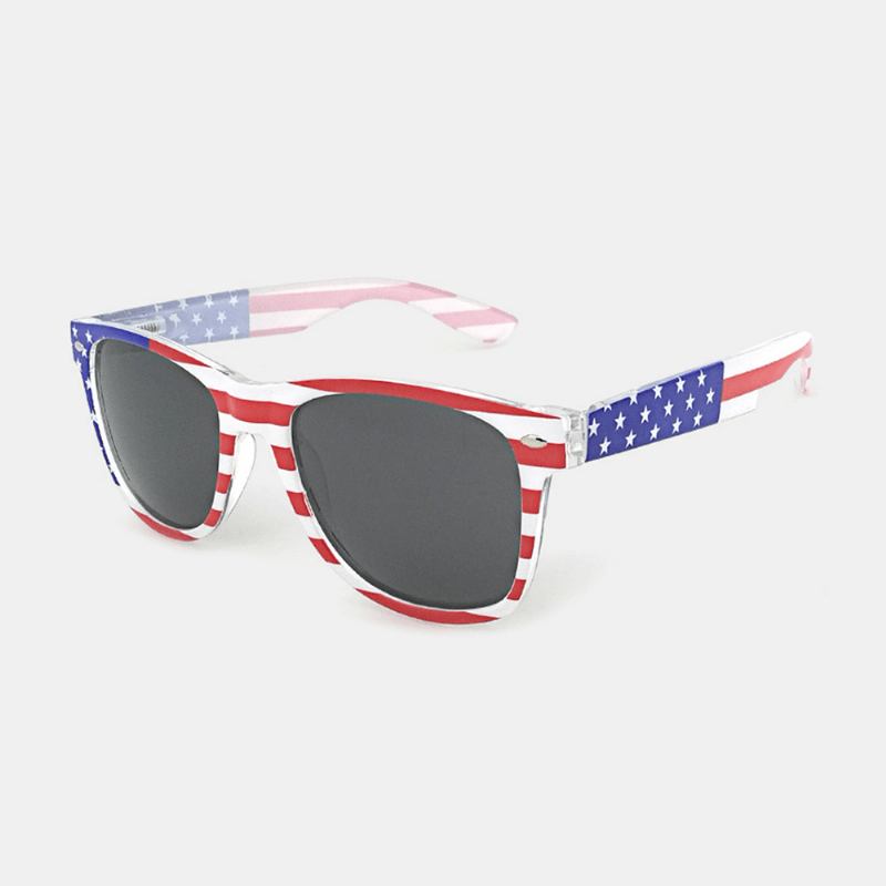 Unisex Patriotic Polarspex 80-tal Retro Trendiga Snygga Solglasögon