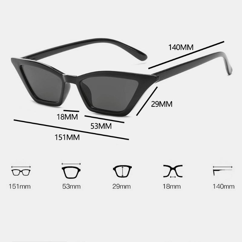Unisex Pc Full Frame Special Contour Uv-skydd Modesolglasögon