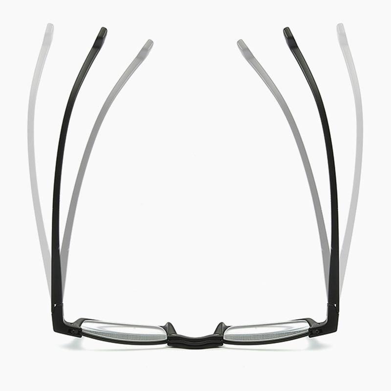 Unisex Tr90 Ram Hd Läsglasögon Böjbara Fyrkantiga Glasögon