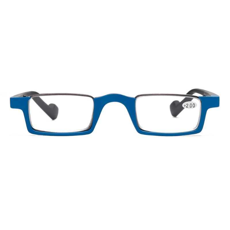 Unisex Tr90 Ram Hd Läsglasögon Böjbara Fyrkantiga Glasögon