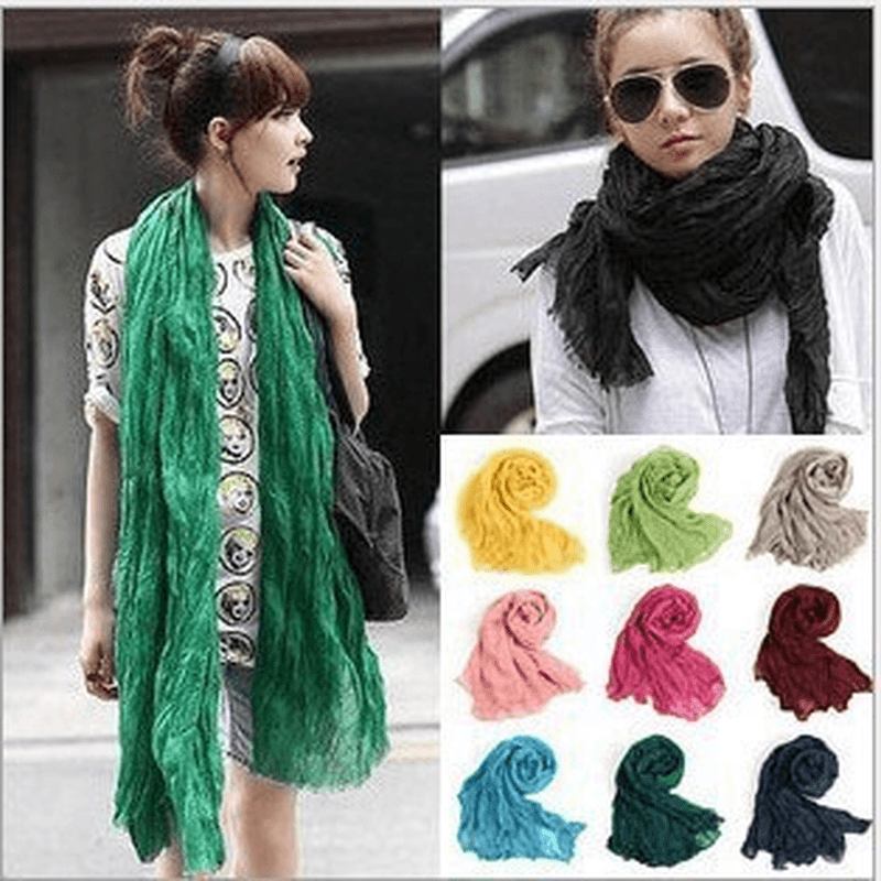 Bali Pure Cotton Garn Vik Scarf Barn Candy Färg Autumn