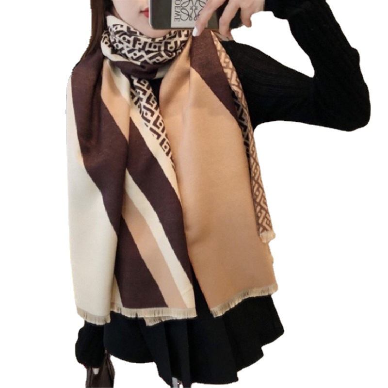 Höst Och Vinter Ny Mångsidig Sjal Cashmere Scarf