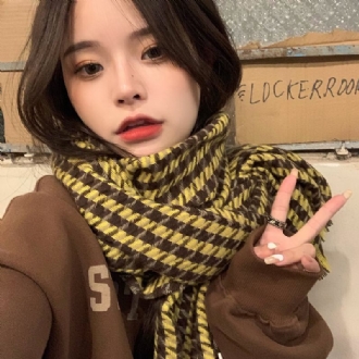 Koreansk Version Av All-match Student Sjal Warm Scarf Herr Trendig