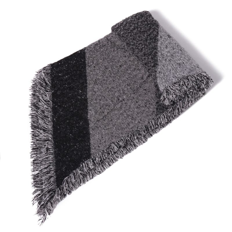 Kvinnor Varm Cashmere Tofs Sjal Rutig Wrap Stole