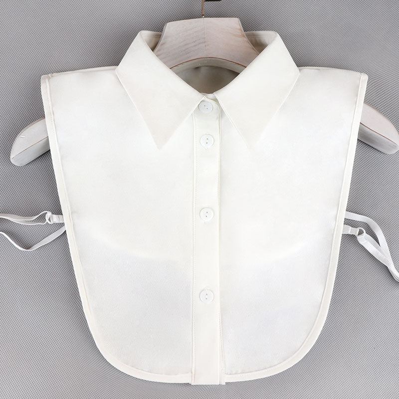 Mode Casual Blus Chiffong Fake Collar
