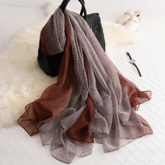 Mode Kvinnors Houndstooth Long Sun Sjal Scarf