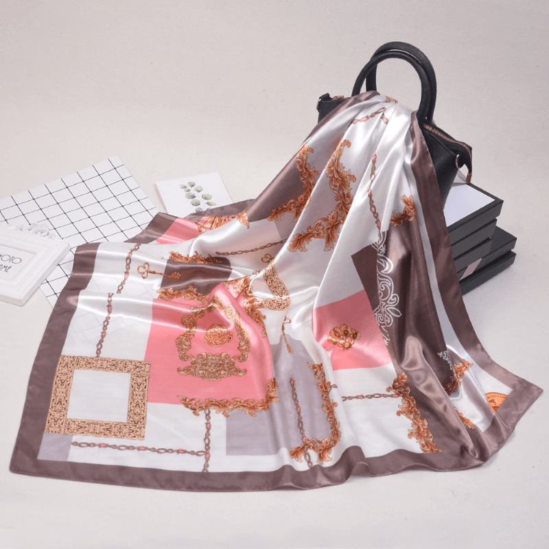 Mode Skarvnyckel Dam Simulering Silk Scarf