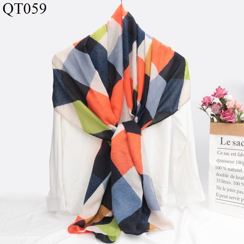 Ny Koreansk Stil I Bomull Och Linne Scarf För Kvinnor Modetrend Rutad Halsduk Sjal För Dubbel Användning