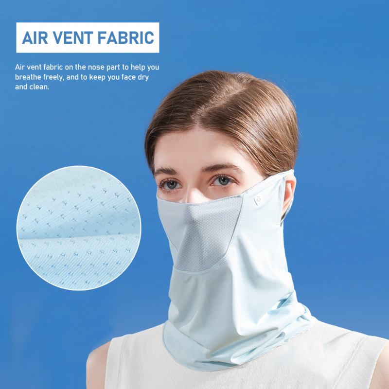 Sommaransiktsskydd Ansiktshalsduk Balaclava Uv-skydd Öronögla Nackdamask Andas Utomhussporter Damer