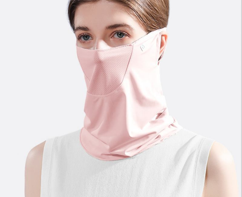 Sommaransiktsskydd Ansiktshalsduk Balaclava Uv-skydd Öronögla Nackdamask Andas Utomhussporter Damer