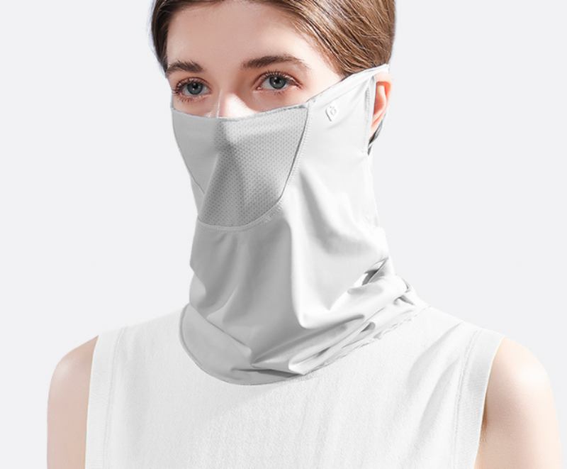 Sommaransiktsskydd Ansiktshalsduk Balaclava Uv-skydd Öronögla Nackdamask Andas Utomhussporter Damer