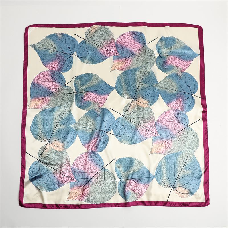 Stor Fyrkantig Scarf Solskyddsmedel Silk Scarf Resesjal