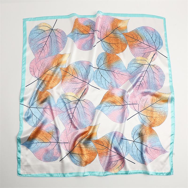 Stor Fyrkantig Scarf Solskyddsmedel Silk Scarf Resesjal