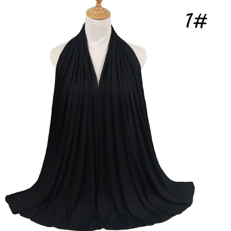 Stor Storlek Mercerized Cotton Modal Long Scarf180x85cm
