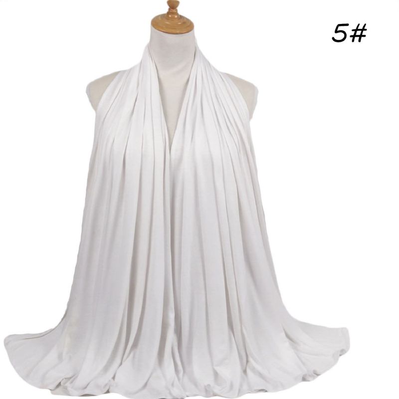 Stor Storlek Mercerized Cotton Modal Long Scarf180x85cm